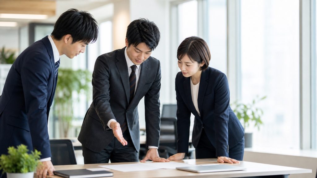 提案の進め方を検討する営業チーム